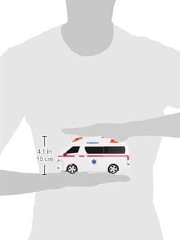 【動作確認済】HIMEDIC 救急車ミニカー リモコン付き 救急車ラジコン HIMEDIC 1/24 ライト点灯 バックドア開閉 緊急